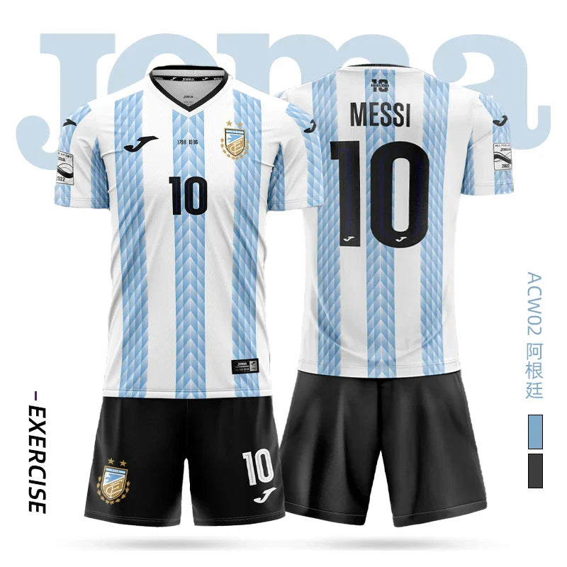 Homer Short-Sleeved Soccer Jersey & Shorts Set for Kids