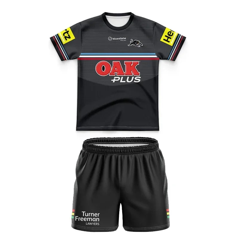 Panthers/Bulldogs Kids Customizable Home Training Rugby Jersey