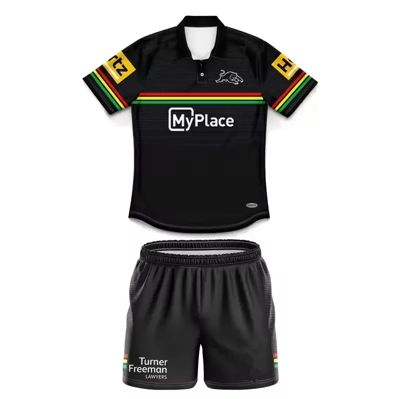 2025 Penrith Panthers Kids Home/Away Rugby Jersey - Custom Sizes 16-26