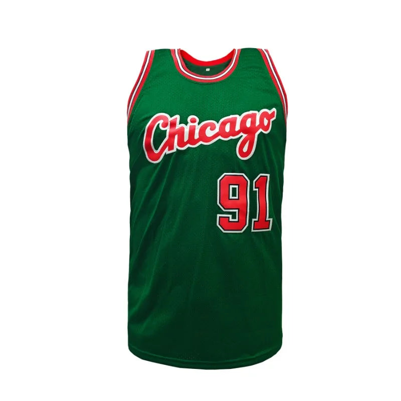 Men's Sleeveless Chicago Basketball Jersey No.91 - Lightweight & Breathable