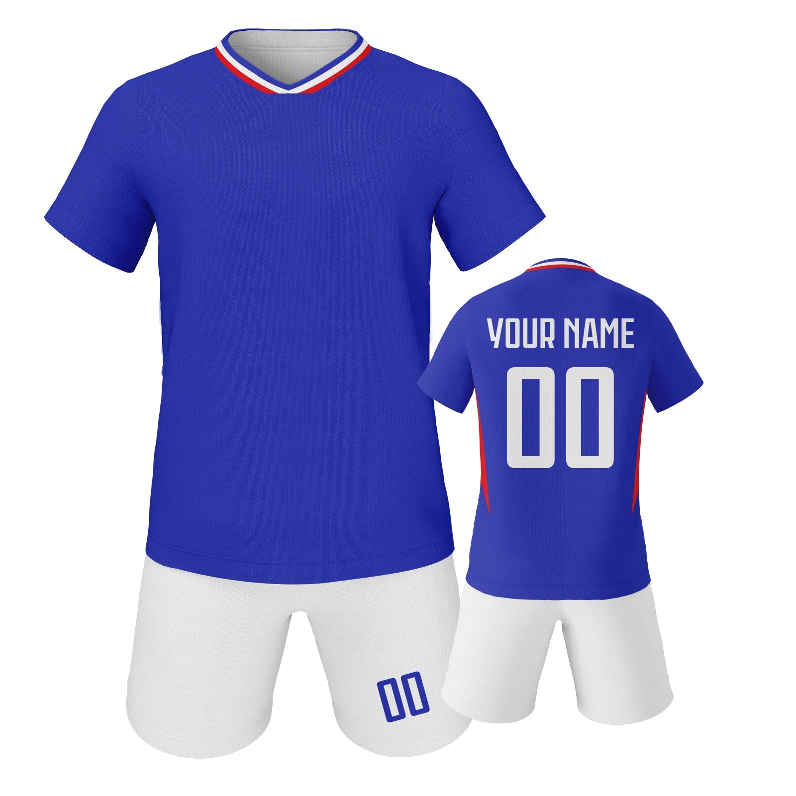 Customizable Kids Soccer Jersey & Shorts Set by Pod4basket