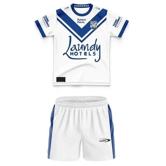 Bulldogs Kids Custom Rugby Jersey Size 16-26