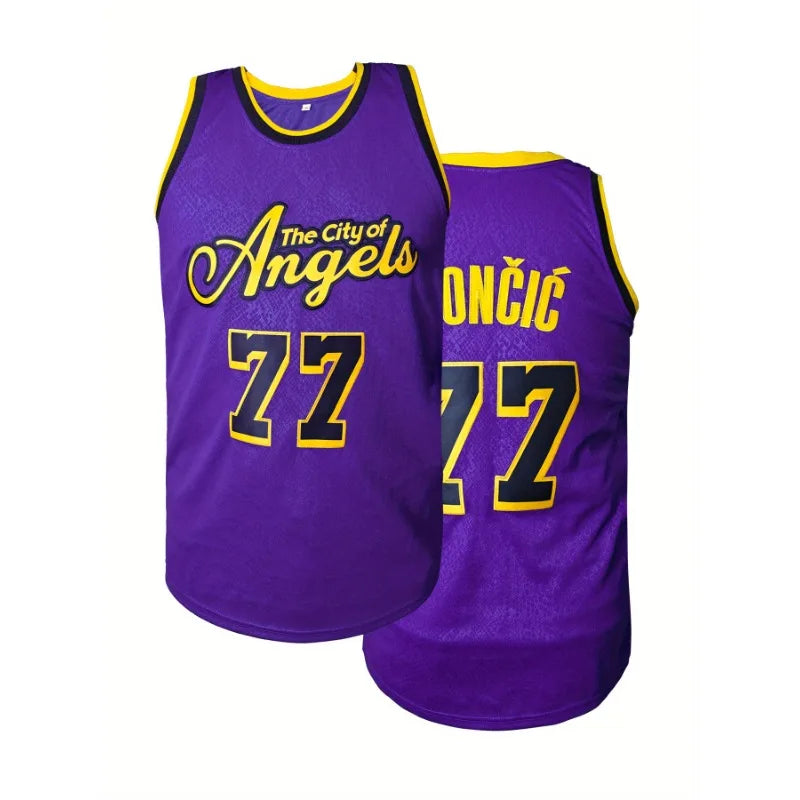 Men's #77 Los Angeles Performance Basketball Jersey