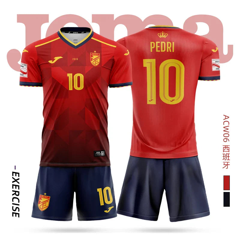 Homer Kids Soccer Training Jersey and Shorts Set