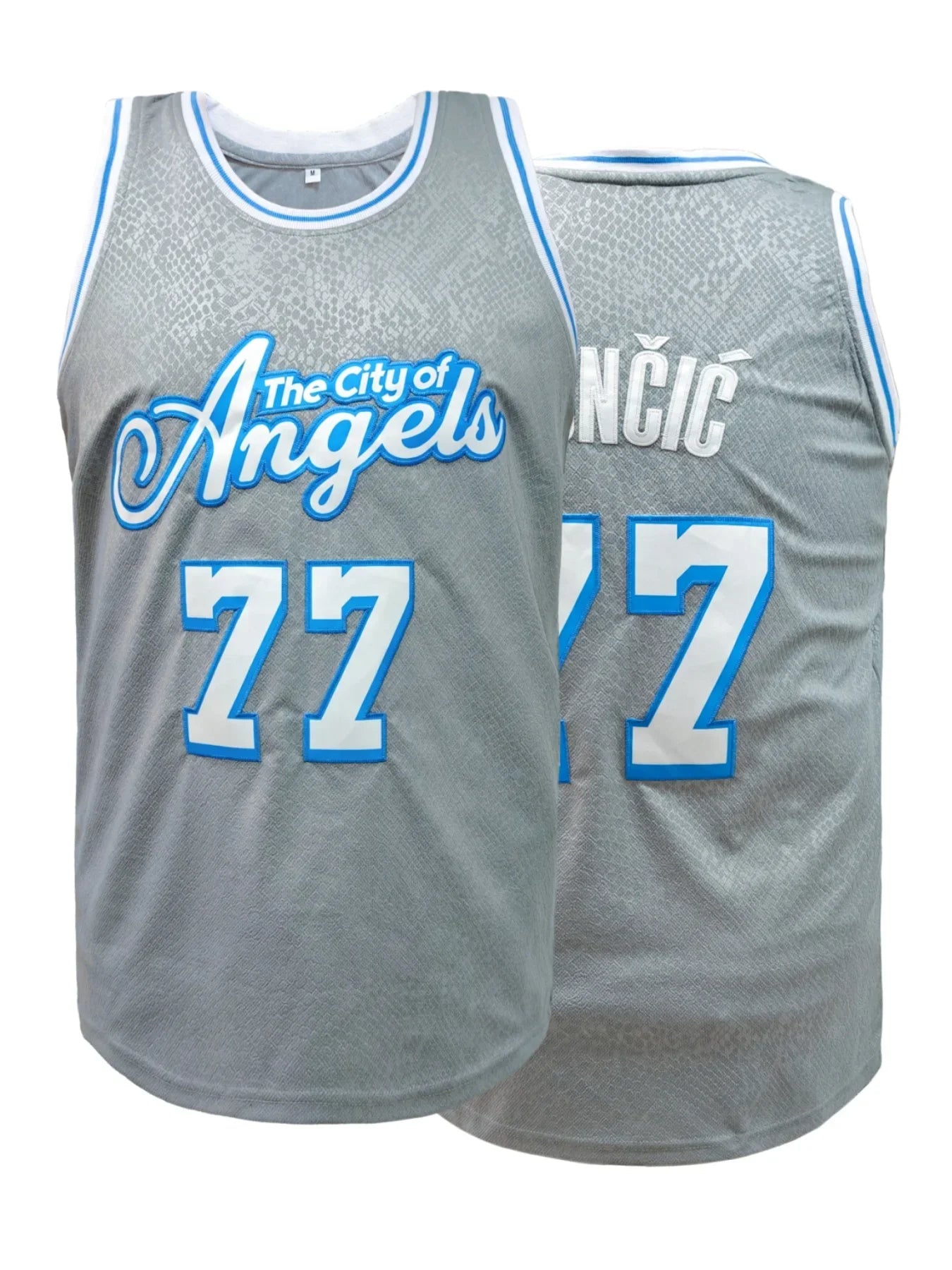 Men's #77 Los Angeles Breathable Basketball Jersey - Loose Fit