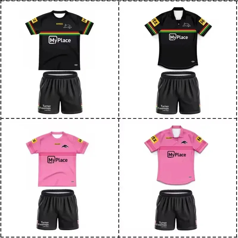 2025 Penrith Panthers Kids Custom Rugby Jersey Size 16-26