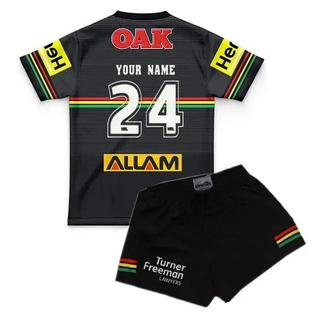 Panthers/Bulldogs Kids Customizable Home Training Rugby Jersey