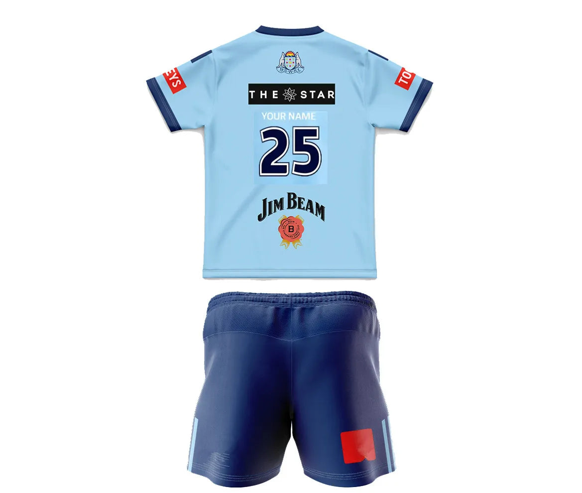 Customizable NSW Rugby Jersey Set for Kids (Ages 3-13)
