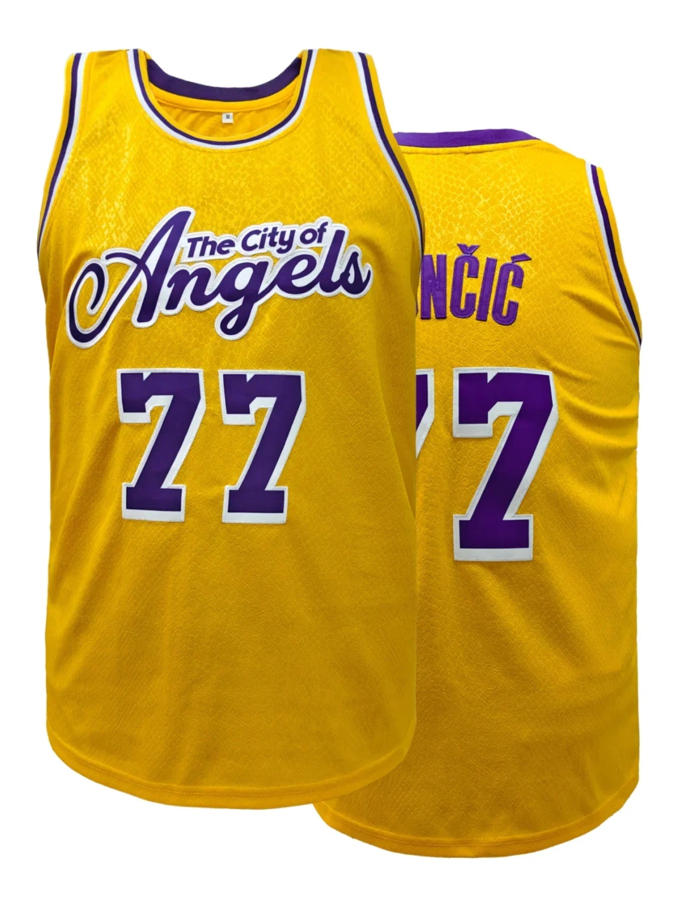 Men's #77 Los Angeles Loose Fit Breathable Basketball Jersey