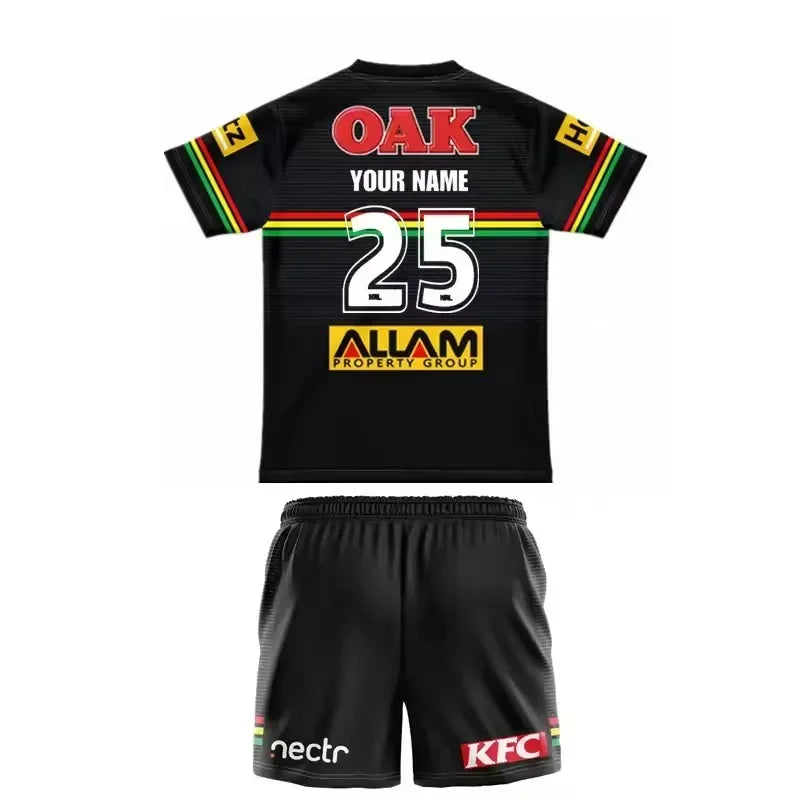 2025 Penrith Panthers Kids Custom Rugby Jersey Size 16-26