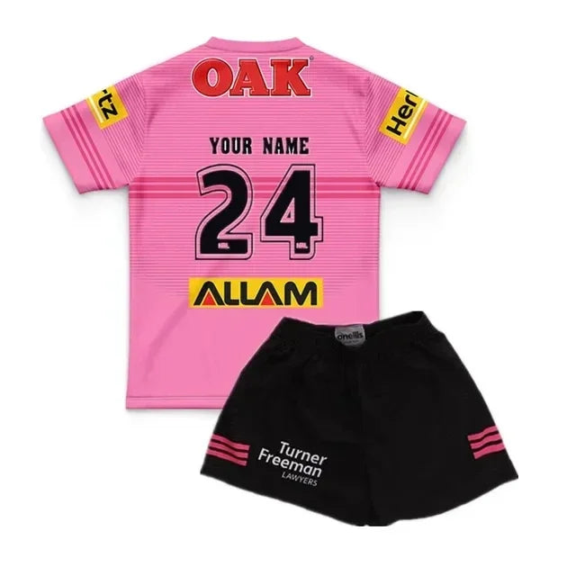 Customizable Panthers/Bulldogs Kids Training Rugby Jersey