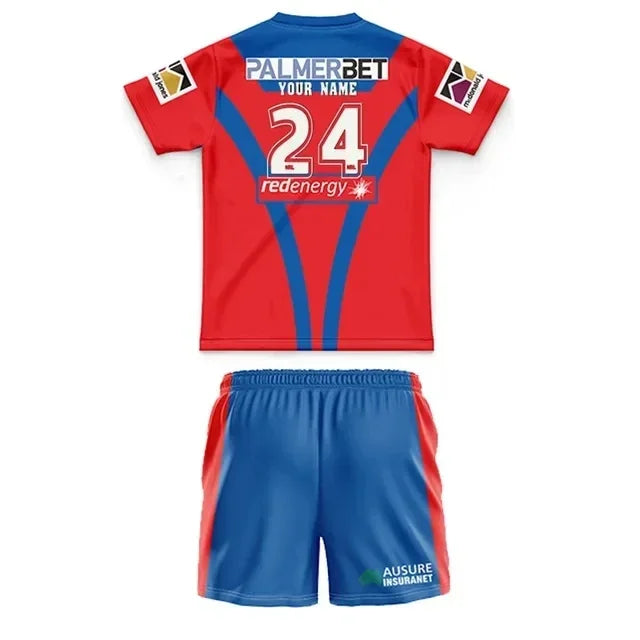 Panthers/Bulldogs Kids Custom Rugby Training Jersey Size 16-26