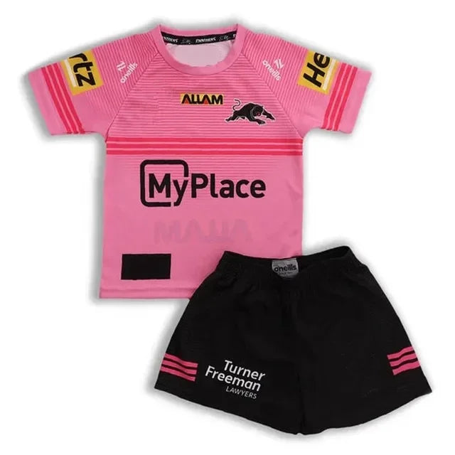Panthers/Bulldogs Kids Custom Rugby Training Jersey Size 16-26