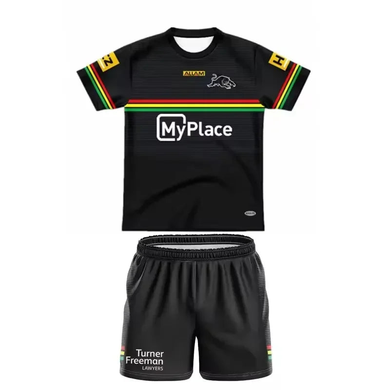 2025 Penrith Panthers Kids Custom Rugby Jersey Size 16-26