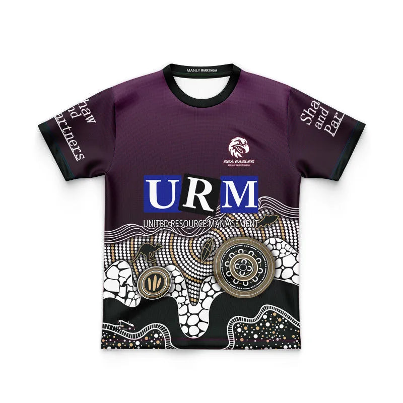 2025 Unisex Kids Indigenous Rugby Jersey