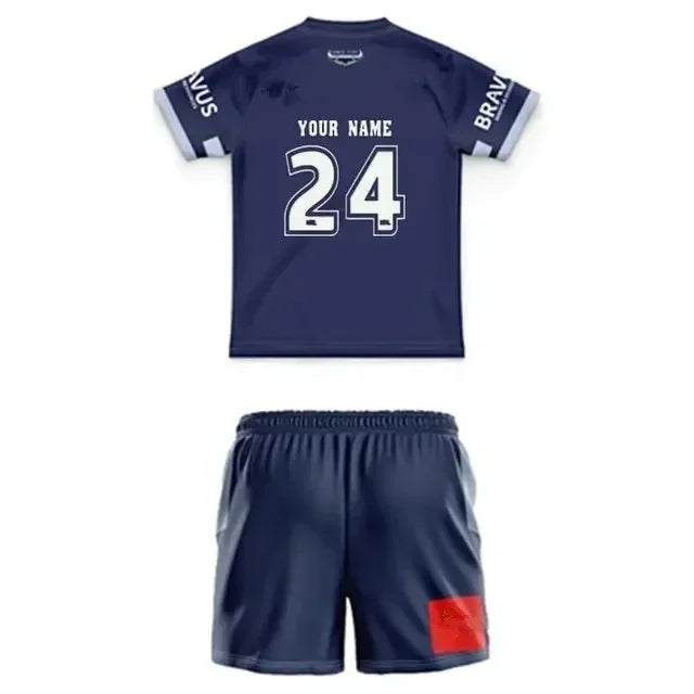 Panthers/Bulldogs Kids Customizable Home Training Rugby Jersey