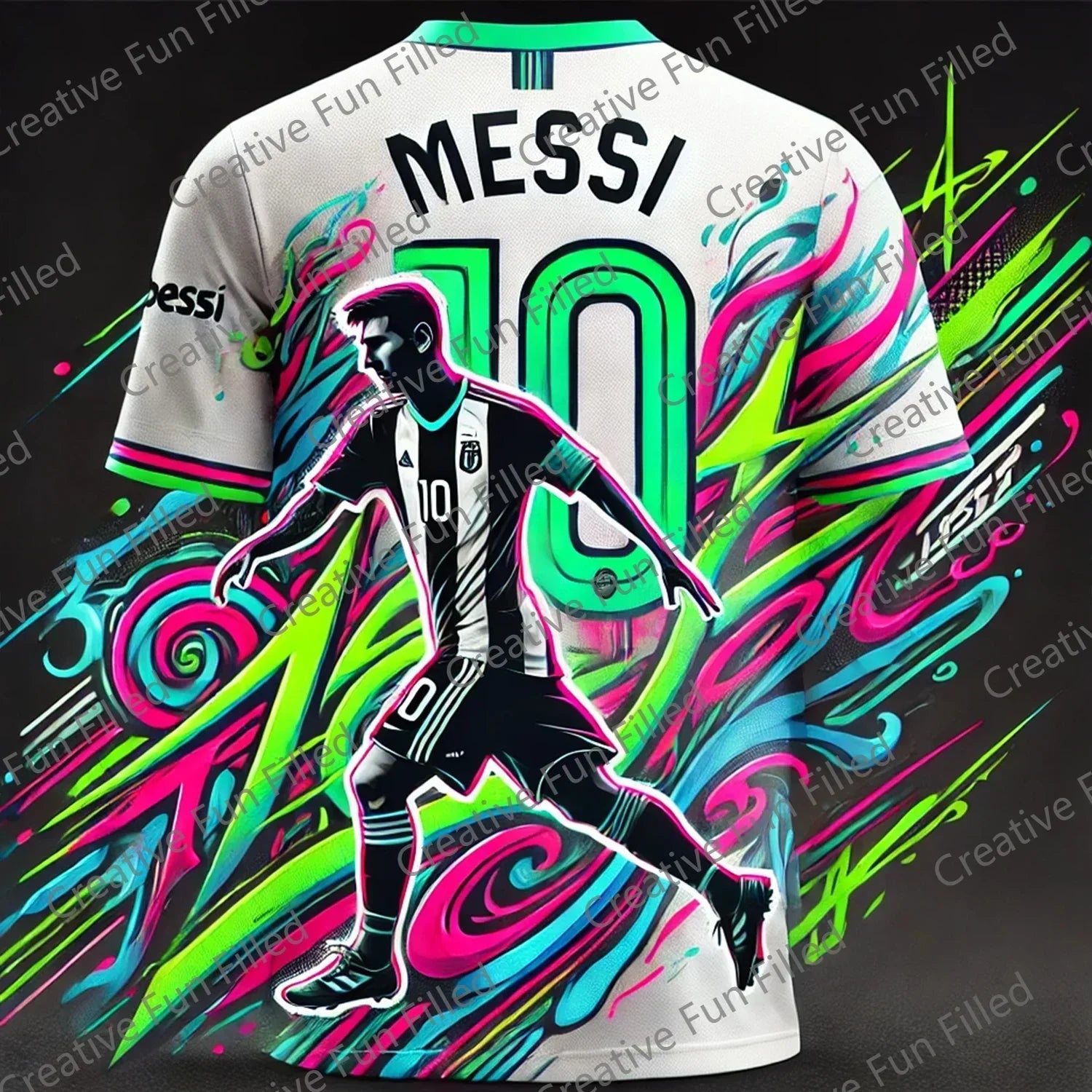 Street Graffiti Soccer Jersey - MESSI 10 Edition