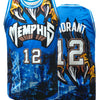 Men's Blue #12 Loose Fit Basketball Jersey with Embroidered Design