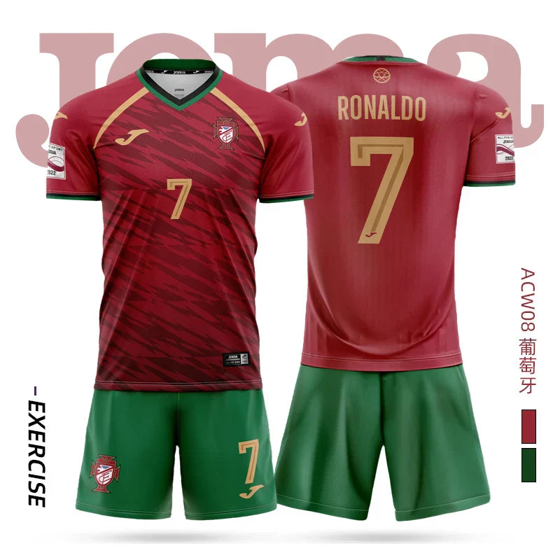 Homer Kids Soccer Jersey & Shorts Training Set