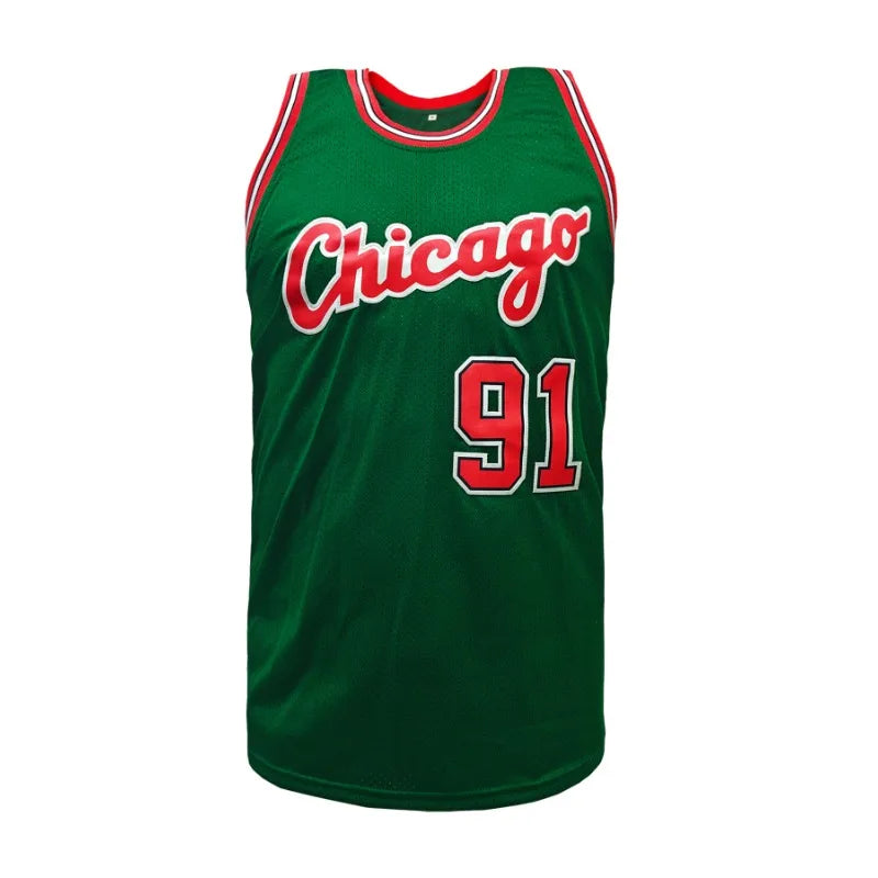 Men's Sleeveless Chicago Basketball Jersey No.91 - Lightweight & Breathable